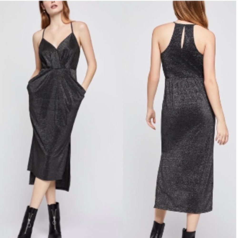 BCBGeneration Black Mettalic Dress